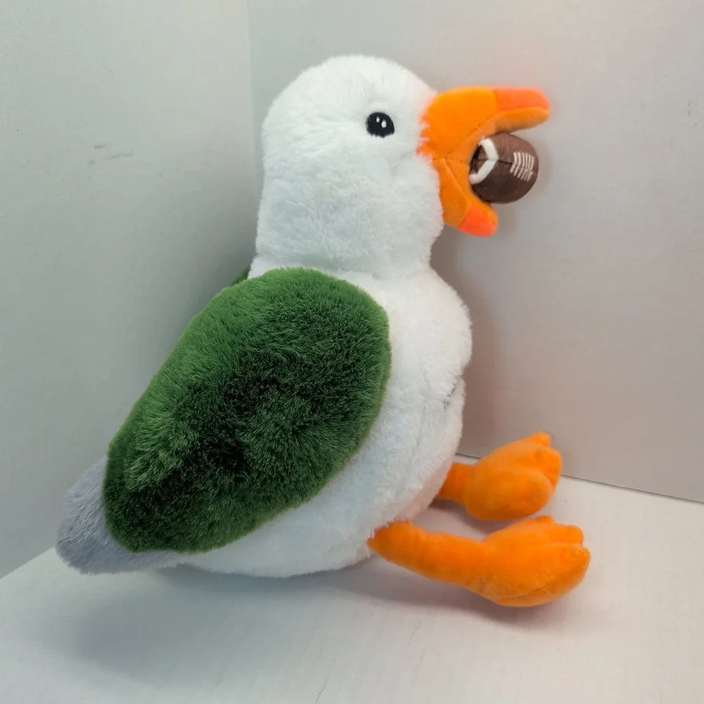 Fiesta Morey's Pier Sunny Seagull Plush 10 Inch Green Wings Football Eagles
